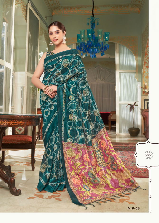 Madhubani By Shreyans MP-01 To MP-09 Printed Saree Catalog